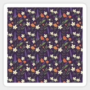 Northern California Floral Repeat Pattern Sticker